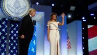 U.S. President Donald Trump introduces first lady Melania Trump at the Freedom Ball in honor of his inauguration in Washington, U.S. January 20, 2017. REUTERS/Jonathan Ernst

