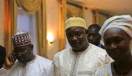 Gambia's President Adama Barrow is seen in Dakar, Senegal January 20, 2017 after a senior aide confirmed that Gambia's longtime leader Yahya Jammeh has agreed to leave power. REUTERS/Sophia Shadid 
