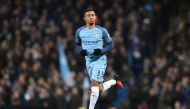 Manchester City's Brazilian striker Gabriel Jesus comes on to make his debut during the English Premier League football match between Manchester City and Tottenham Hotspur at the Etihad Stadium in Manchester, north west England, on January 21, 2017.  AFP 