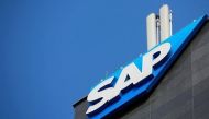 The logo of German software group SAP is pictured in Vienna, Austria, July 25, 2016. REUTERS/Leonhard Foeger/File Photo.