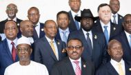 African Heads of State pose for a group photo ahead of the start of the 28th African Union summit in Addis Ababa on January 30, 2017. African Union leaders meet in Ethiopia on January 30 for a difficult summit likely to expose regional divisions as they d