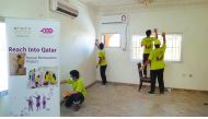 Youth volunteers help out in renovating a house in Al Gharafa as part of ROTA's ‘Reach into Qatar’ campaign