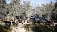 Vehicles used by Islamic State militants are seen in Mosul, Iraq, February 4, 2017. Picture taken February 4, 2017. REUTERS/Muhammad Hamed