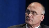Andrew Puzder, CEO of CKE Restaurants, takes part in a panel discussion titled “Understanding the Post-Recession Consumer” at the Milken Institute Global Conference in Beverly Hills, California, on April 30, 2012. Photo by Fred Prouser/Reuters