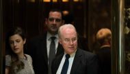 This file photo taken on November 15, 2016 shows Rep Tom Price as he gets into an elevator at Trump Tower in New York (AFP /Getty Images North America / Drew Angerer) 