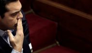 FILE PHOTO:Greek Prime Minister Alexis Tsipras looks on before answering a question on corruption, during the Prime Minister's Question Time at the parliament in Athens, Greece, February 10, 2017. REUTERS/Alkis Konstantinidis
