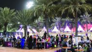 Products of NAMA centre displayed on the sidelines of the Qatar Total Open women's tennis 2017.