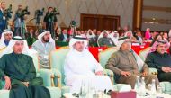 Prime Minister and Interior Minister H E Sheikh Abdullah bin Nasser bin Khalifa Al Thani at the two-day International Conference on Human Rights Approach to Conflict Situations in the Arab Region, at the Sheraton Doha, yesterday.