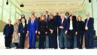 H E Sheikha Hind bint Hamad Al Thani, Vice Chairperson and CEO of Qatar Foundation, with a delegation from the Pacific Council on International Policy.
