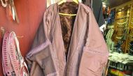 Farwa jacket displayed at one of the stores in Doha.