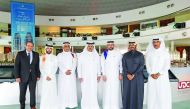 Officials at the launch of the public Wi-Fi solution at The Pearl-Qatar yesterday.