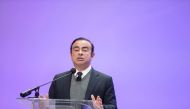 This file photo taken on January 9, 2017 shows Carlos Ghosn, Chairman and CEO of Renault-Nissan speaking about autonomous vehicles during a session at the 2017 North American International Auto Show in Detroit, Michigan. Nissan chief executive Carlos Ghos