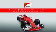  The new Formula 1 car of Ferrari team unveiled yesterday.