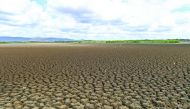 The dry Cedro reservoir at Quixada, Ceara State, in Brazil yesterday. The situation of the Brazil's oldest reservoir sumps up the devastating effects of the worst drought of the century in the northeast of the country.   
