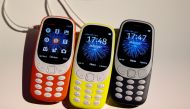 Nokia 3310 devices are displayed after their presentation ceremony at Mobile World Congress in Barcelona, Spain, February 26, 2017. (REUTERS/Paul Hanna)