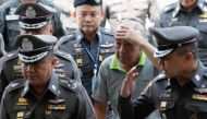 Police General Jumpol Manmai, who was fired after being accused by government for misconduct and political interests which were detrimental to national security, arrives at a court in Bangkok, Thailand March 2, 2017. REUTERS/Chaiwat Subprasom.