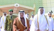 Deputy Emir H H Sheikh Abdullah bin Hamad Al Thani led well-wishers to bid farewell to HRH Prince Salman bin Hamad Al Khalifa, the Crown Prince, Deputy Supreme Commander and First Deputy Prime Minister of the Kingdom of Bahrain and his accompanying delega