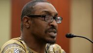 Muhammad Ali Jr., son of boxing legend Muhammad Ali, participates in a forum titled 'Ali v. Trump: The Fight for American Values' about immigration enforcement with Democratic members of the House of Representatives in the House Visitors Center at the U.S