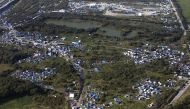 An aerial view of a field called the 
