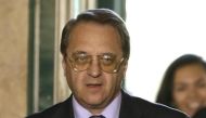 Russia Deputy Foreign Minister Mikhail Bogdanov arrives for a meeting on Syria at the United Nations European headquarters in Geneva June 5, 2013. REUTERS/Denis Balibouse.