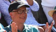 Bill Gates watches the mens final during day fourteen of the BNP Paribas Open at Indian Wells Tennis Garden on March 19, 2017 in Indian Wells, California. (Clive Brunskill/Getty Images/AFP)
