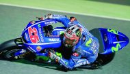 Maverick Vinales in action during the preseason test at Losail International Circuit in this file picture of March 14.