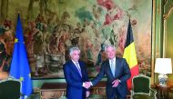 Minister of State for Foreign Affairs H E Sultan bin Saad Al Muraikhi met yesterday with Dirk Achten, Secretary-General, Belgian Ministry of Foreign Affairs, during his visit to Belgium. The Minister also met Vice-President of the European Parliament, Rys