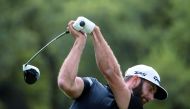 Dustin Johnson tees off during round one of the World Golf Championships-Dell Technologies Match Play in Austin, Texas on Wednesday.
