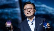  DJ Koh, president of mobile communications business at Samsung, introduces the new Samsung Galaxy S8 during a launch event, March 29, 2017 in New York City. Following the recall and discontinuation of the Samsung Galaxy Note 7, the Galaxy S8 is the new f