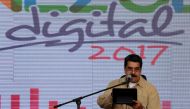 Venezuela's President Nicolas Maduro speaks during a meeting with supporters in Caracas, Venezuela March 31, 2017. Miraflores Palace