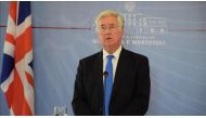 File Photo - British Defense Minister Michael Fallon.