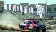 Nasser Saleh Al Attiyah in action at the Abu Dhabi Desert Challenge.
