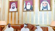 H E Sheikh Thani bin Hamad Al Thani conveyed the condolences of Emir H H Sheikh Tamim bin Hamad Al Thani and Deputy Emir H H Sheikh Abdullah bin Hamad Al Thani to Sheikh Hamad bin Mohammed Al Sharqi, Supreme Council Member and Ruler of Fujairah and Their 