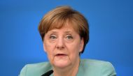 German chancellor Angela Merkel attends a press conference in Potsdam, eastern Germany, on June 25, 2016 (AFP) 