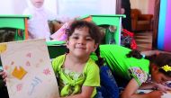 Syrian orphans selected by RAF for its programme.