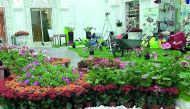 The garden tools exhibition at Education City’s Recreation Center.  
