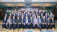 Representatives of  Asian Football Confederation (AFC) Member Associations (MA) pose for a photograph on the opening day of AFC MA General Secretaries’ Conference in Kuala Lumpur, Malaysia, yesterday.