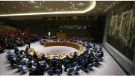 Members of the United Nations Security Council meet at U.N. headquarters, on April 5, 2017 in New York, United States. / AA.