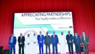 AAB officials and its customers at a function held at Sheraton Grand Doha.