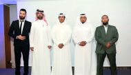 Jassim Al Maadeed (second right), founder of World Autism Ride, with riders during the launch of World Autism Ride from Qatar to the world, in Doha. Pic: Abdul Basit / The Peninsula
