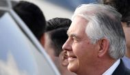 US Secretary of State Rex Tillerson arrives at the Vnukovo II Government airport in Moscow on April 11, 2017. AFP / Alexander Nemenov 