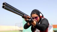 A file picture of a female shooter in action during last year's Emir Shooting and Archery Cup at Losail Shooting Range. This year's event begins today.