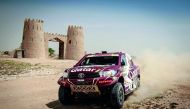 Nasser Saleh Al Attiyah in action during the third stage of Qatar Cross-Country Rally yesterday. 