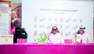 Officials announcing the Gift initiative at a press conference.