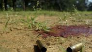 Spent cartridges are seen In this file photo near Lahiri sub police station where policemen were killed in a Maoist attack in Gadchiroli district about 300 km from the central Indian state of Nagpur, October 9, 2009 (Reuters) 