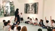 children taking part in an educational programme. 