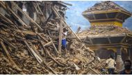 File Photo - Aftermath of Earthquake in Nepal.