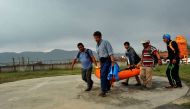 Nepalese volunteers and friends of Swiss climber Ueli Steck carry his body at a hospital in Kathmandu on April 30, 2017. Swiss climber Ueli Steck, one of the most feted mountaineers of his generation and famed for his speed ascents of iconic Alpine routes