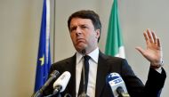 Italy's Former Prime Minister Matteo Renzi speaks during a news conference in Brussels, Belgium April 28, 2017. Reuters/Eric Vidal
