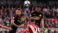 Manchester City's Gabriel Jesus scores their second goal Action Images via Reuters / Lee Smith  
